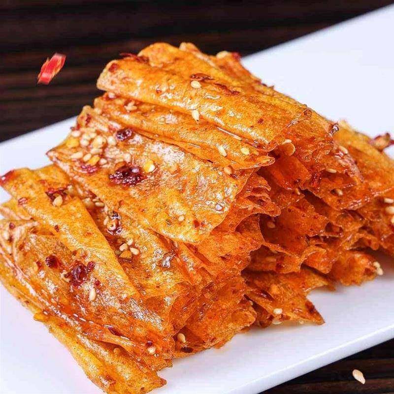 颜中书手撕豆皮湖南特产平江香辣豆干辣片辣条解馋休闲小包装零食