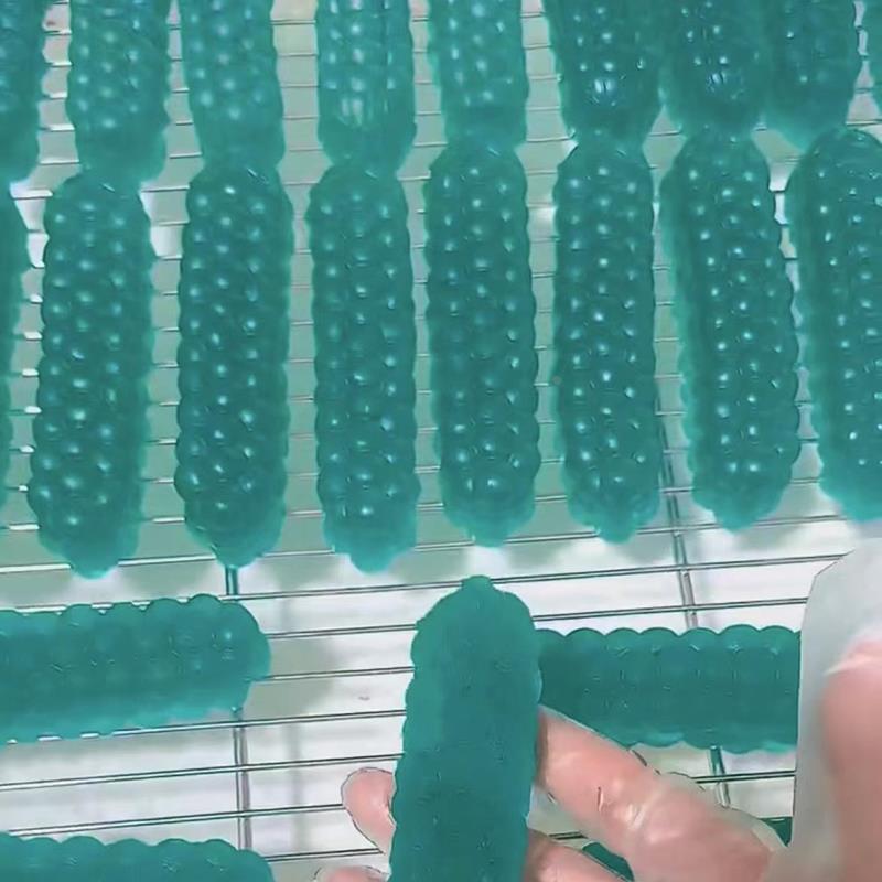 咬不动的拽拽糖黑色玉米糖网红糖果水果糖耐嚼软糖糖儿童橡皮糖果