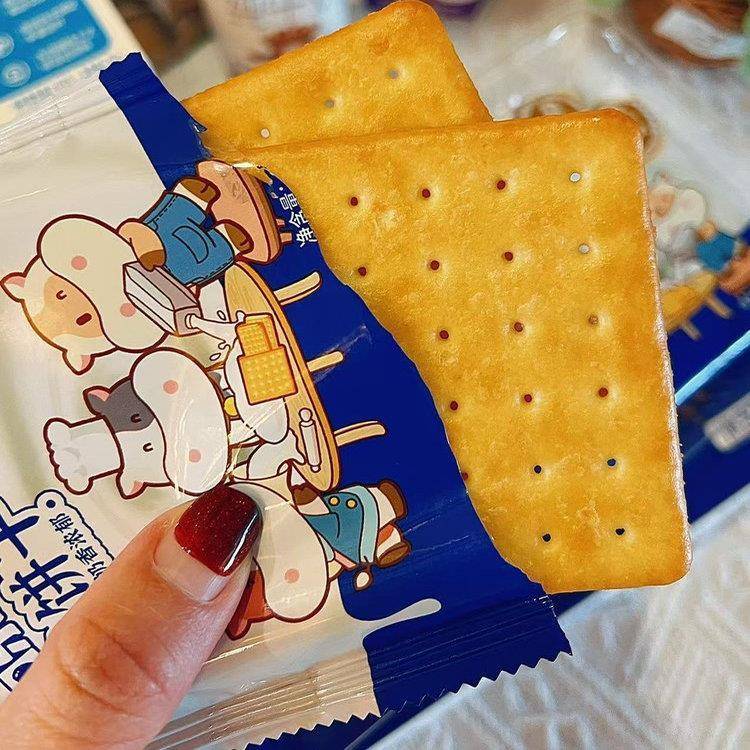 三只小牛一口乐趣鲜奶饼干120g*3盒早餐休闲零食奶味饼干网红包装