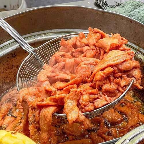新品邹阿辉无签里脊肉片串商用油炸铁板手抓饼肉夹馍配料专用鸡柳