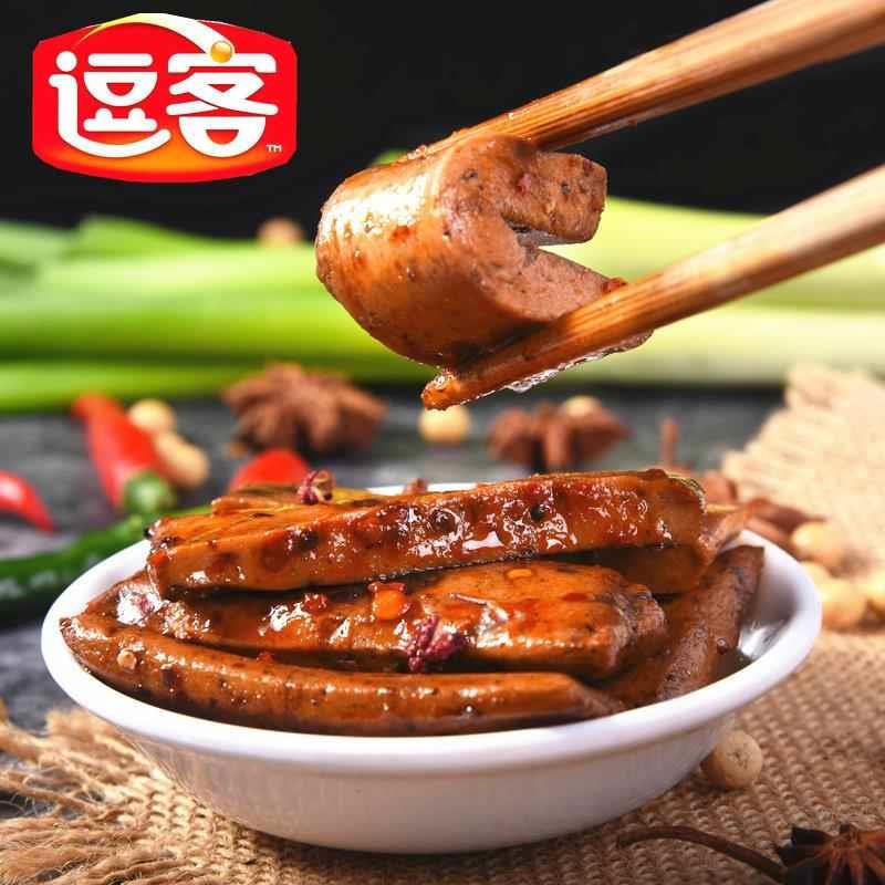 逗客豆干手磨豆干重庆特产卤味零食小吃休闲食品麻辣素食散装食品