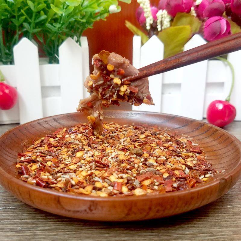 齐齐哈尔小强烧烤20g东北肉串撒料芝麻孜然辣椒蘸料韩式烤肉干碟