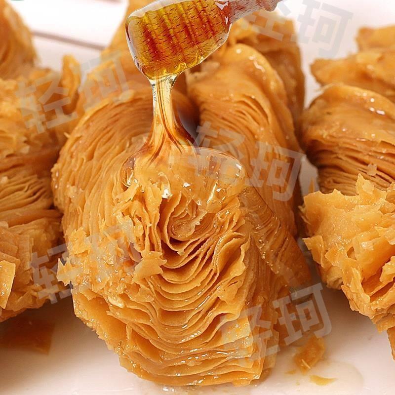 S河北特产蜜果子传统糕点手工老式美食蜂蜜翻花套环麻叶零食蜜三
