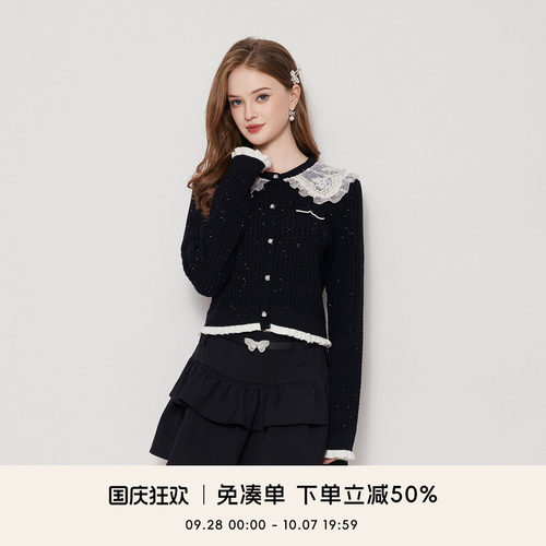 COCOBECCI套头娃娃领开衫