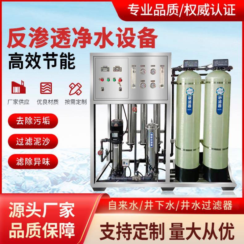 一体化去离子水设备化妆品生产实验用工业净水器ro反渗透处理设备