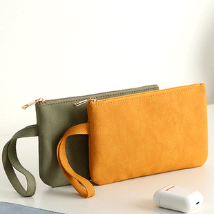 手机包钱包收纳包横款青年女便携百搭钱包化妆包收纳包卫生巾收纳