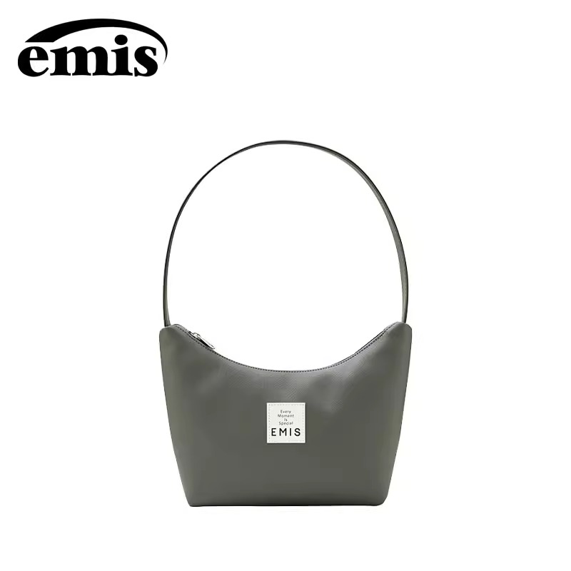emis韩国腋下包流浪包复古皮革