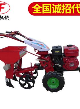 果园播种施肥机微耕机款播种施肥机人工旋耕起垄除草