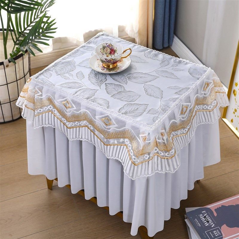 床头柜罩盖布欧式蕾丝卧室布艺小台布换鞋凳防尘罩保险柜防尘罩,居家布艺,万能盖巾,淘宝优惠券,粉丝福利购,淘宝优惠卷