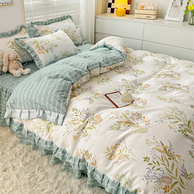 秋冬单被套单件宿舍水洗棉韩式公主床单双人被单床罩被罩厚款2米,床上用品,被套,淘宝优惠券,粉丝福利购,淘宝优惠卷