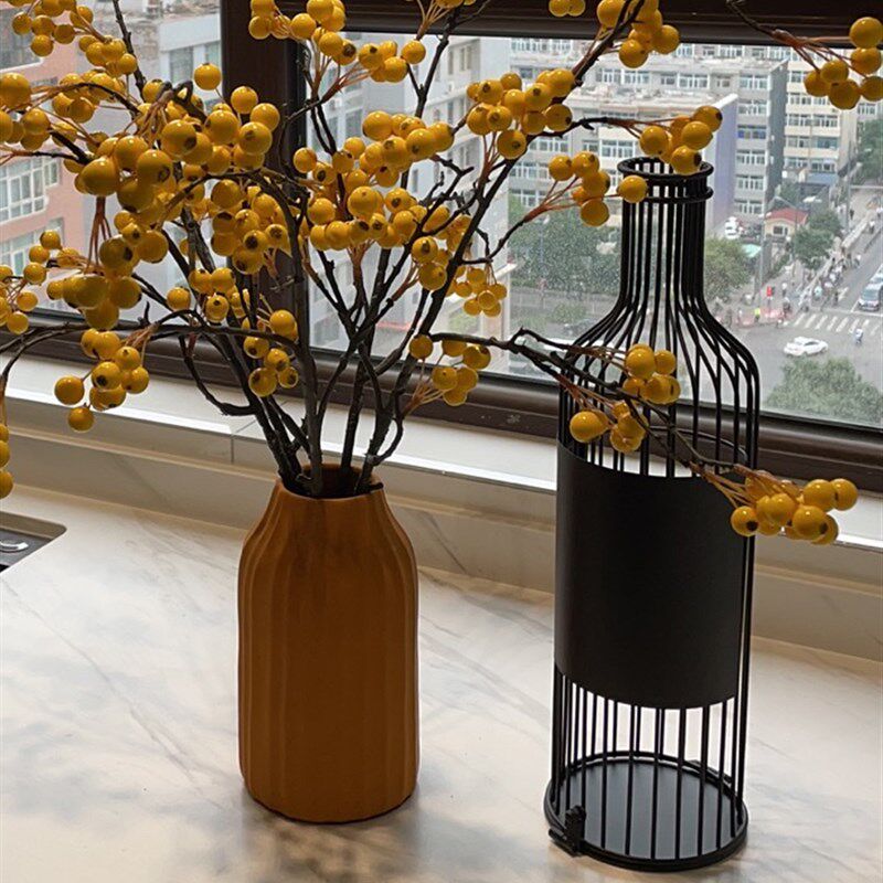 欧式高端纯手工铁艺红酒瓶摆件酒庄装饰品酒塞葡萄酒软木塞收藏架