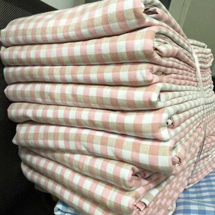 订制余单清老粗布褥子套单人纯棉被套80*180学生宿舍托管拉链拆洗