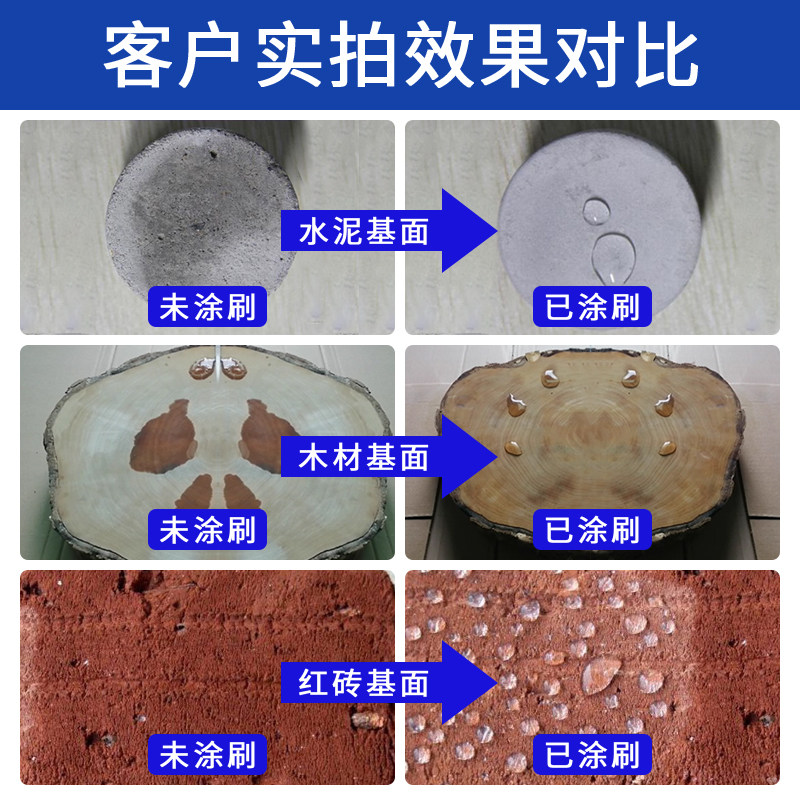 纳米膜防护剂外墙木材防潮防霉墙面室内防水N涂料木头屋顶防漏透