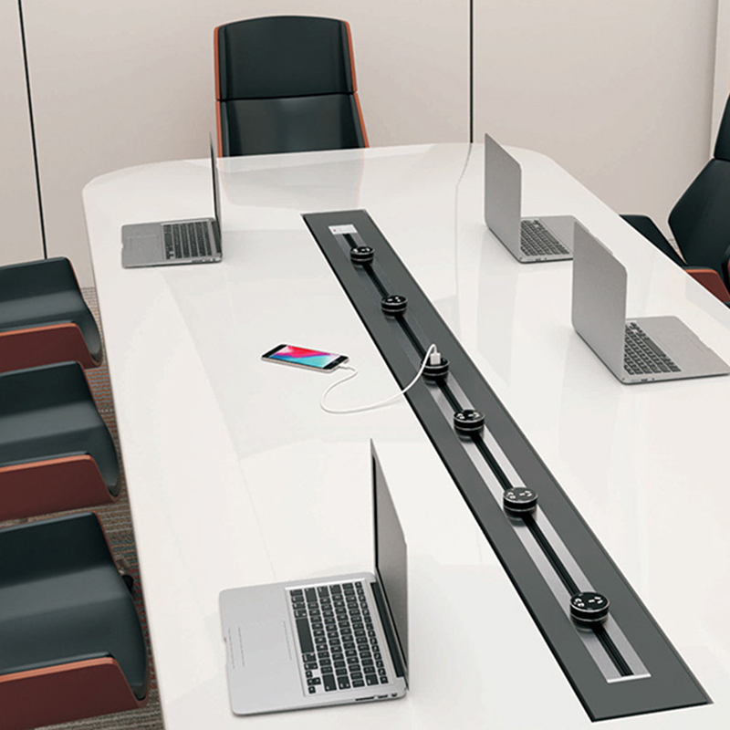 嵌入式电力轨道插座暗装墙壁开关可移动排插导轨接线板大功率家用