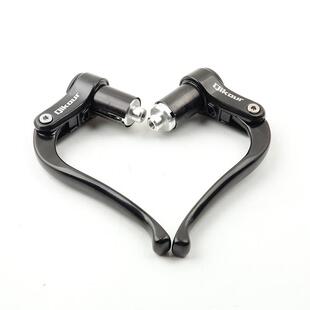 自行车配件折叠车三指刹车把铝合金公路车死飞车牛角飞机把TT刹把