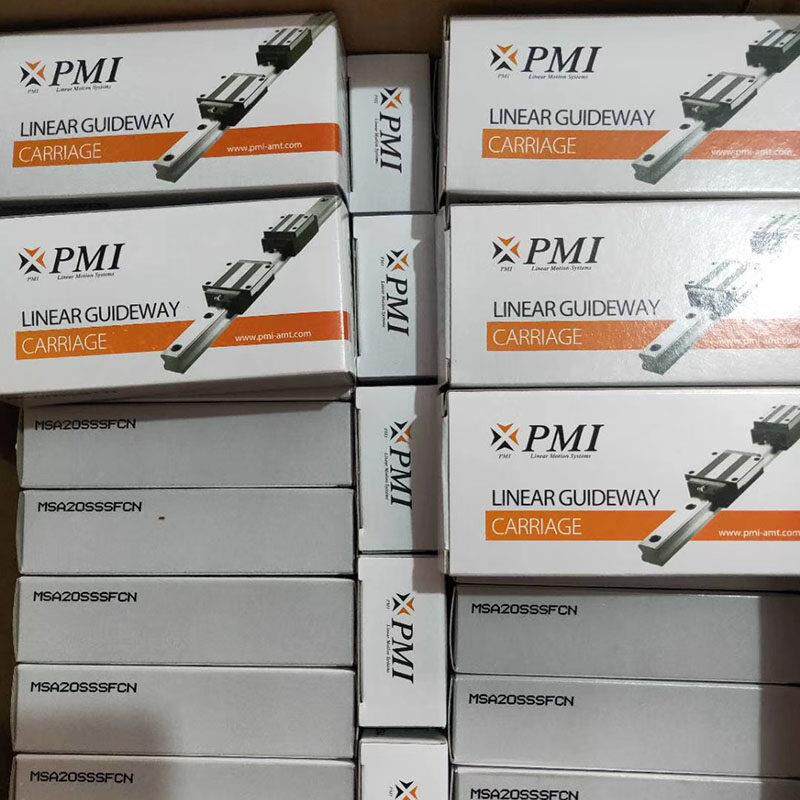 PMI银泰雕刻机滑块MSA20/25/30导轨滑块 方形带法兰直线导轨轴承