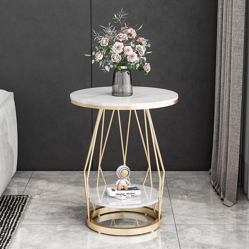 边几客厅沙发小茶几角几边柜轻奢北欧岩板小圆桌现代简约床头边桌