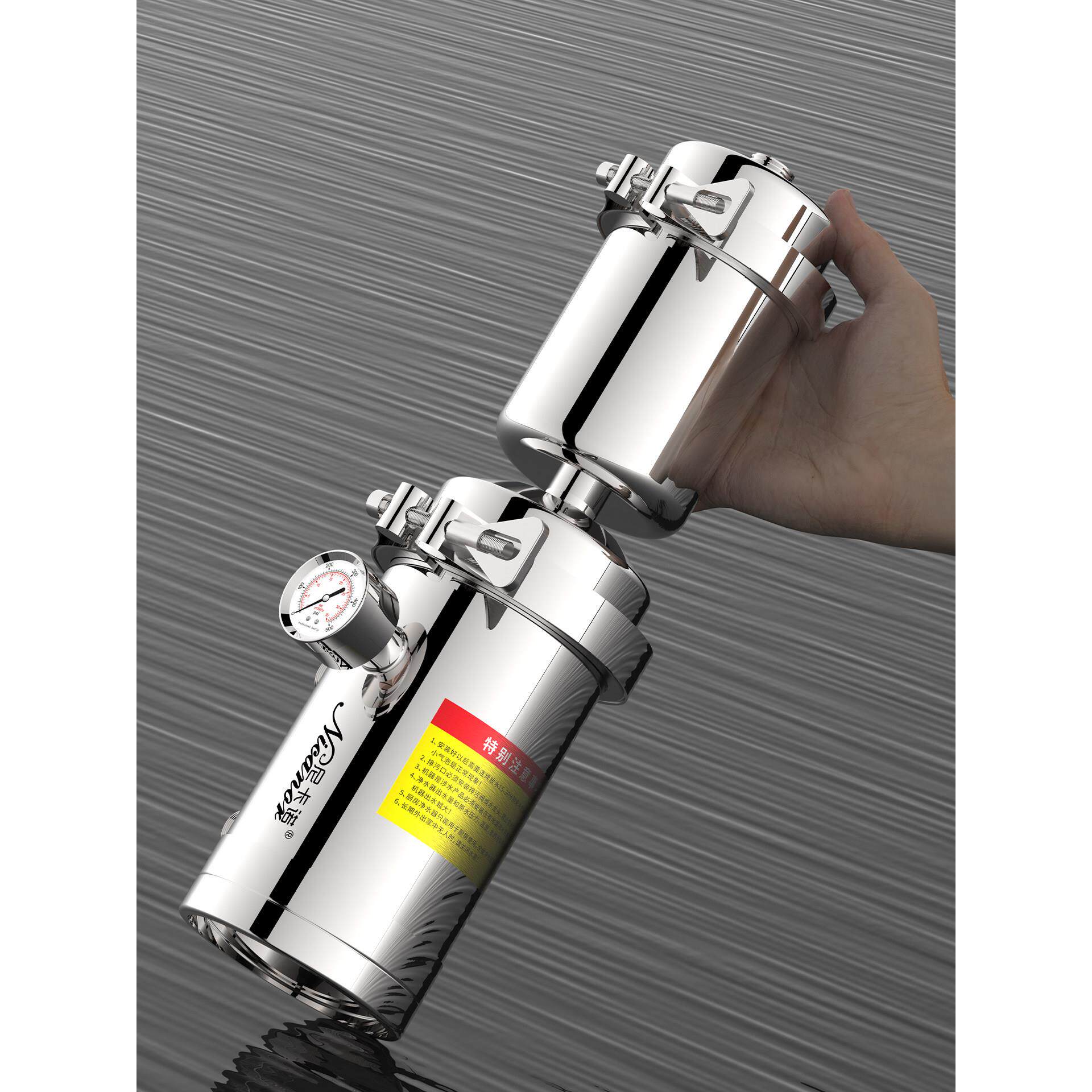 纳米厨房不锈钢可拆卸和可清洗超滤净水器自来水过滤器净水器家用