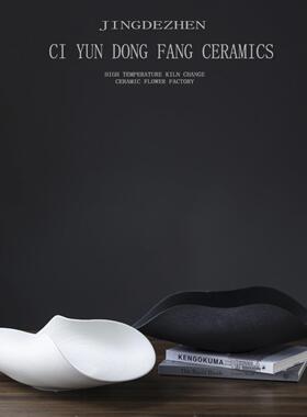 新中国风陶瓷饰品销售处水果盆、尖山盆、工艺品装饰瓷桌面软装陶