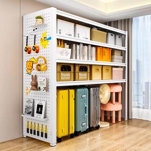 多层置物架落地储藏间家用货架阳台杂物整理行李箱收纳下空钢架子