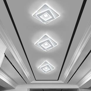 现代简约过道走廊灯嵌入式入户玄关门厅楼道阳台吸顶灯网红爆款