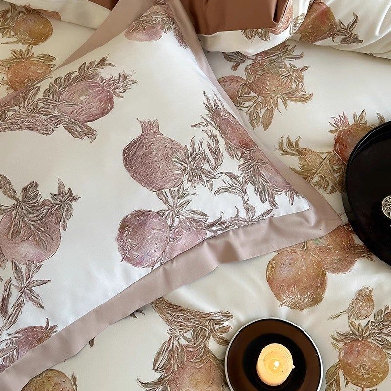 秋冬季天丝棉磨毛四件套小清新数码印花被套柔软加厚1.8m床上用品,床上用品,床品套件/四件套/多件套,淘宝优惠券,粉丝福利购,淘宝优惠卷