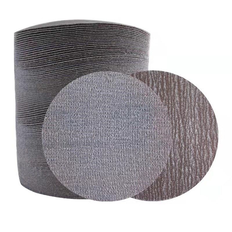 诺顿A275进口5寸125圆形打磨植绒砂纸自粘式氧化铝干磨圆盘砂纸片