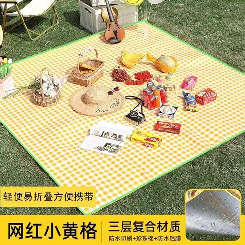 加厚彩膜野外露营垫户外野炊垫野餐地垫草坪垫子铺地宿舍防潮床垫