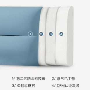 GZ6M床头软包靠背轻奢风床头靠垫科技布榻榻米靠背垫靠枕自粘新款