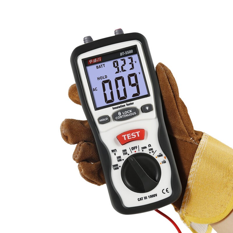 CEM华盛昌绝缘电阻测试仪DT-5500/5505/6605数字绝缘表兆欧表