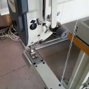 针宝1126高速自动供油弯臂型人字车 曲折缝纫机 曲臂拼缝车