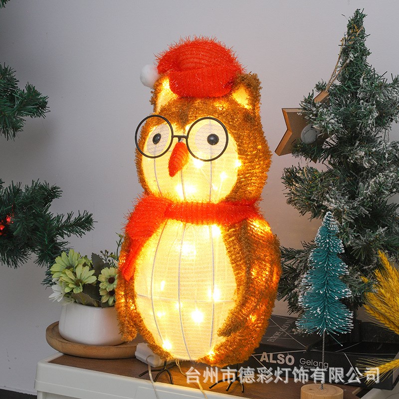腊肠狗圣诞庭院装饰灯Dachshund Dog Light Up Outdoor Figure