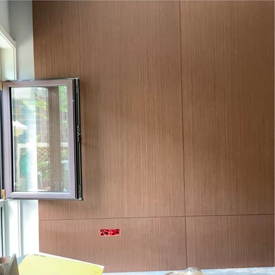 木饰面板电视背景墙免漆板实木贴面UV板科技kd板科定板木纹护墙板