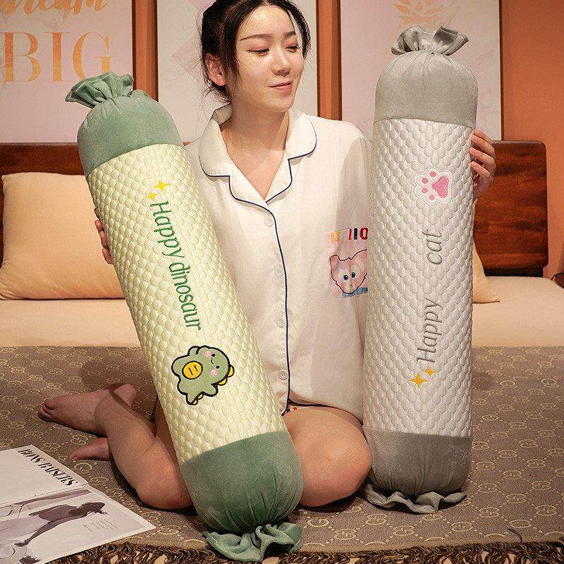 夏季冰豆豆糖果抱枕圆柱长条枕头孕妇夹腿睡觉靠枕沙发靠垫可拆洗,居家布艺,靠垫/抱枕,淘宝优惠券,粉丝福利购,淘宝优惠卷