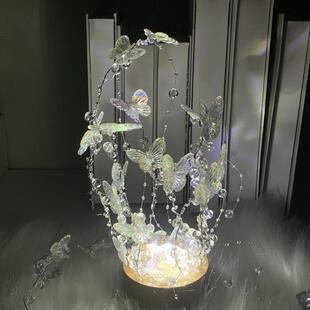 「左耳说」手工DIY蝴蝶小夜灯氛围创意桌面摆件男女同学生日礼物