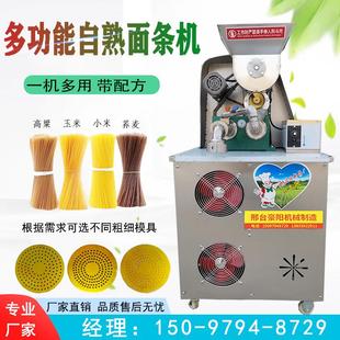 自熟面条机商用玉米面条机现压冷面机大型米线多功能杂粮钢丝面机
