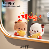 新春款 一二布布贴花洗手台镜面防水创意贴纸浴室卫生间门窗防撞贴