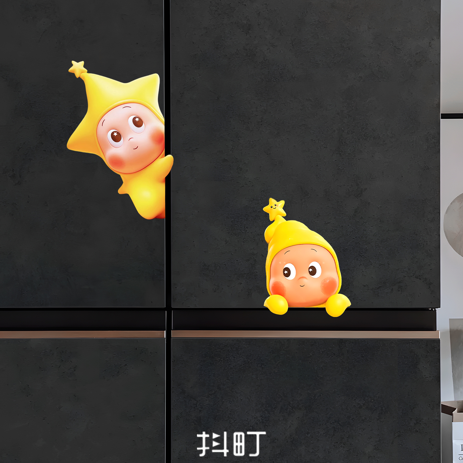 卡通冰箱贴纸磁吸贴纸磁力吸力DIY铁门贴卡通装饰个性涂装贴画图片