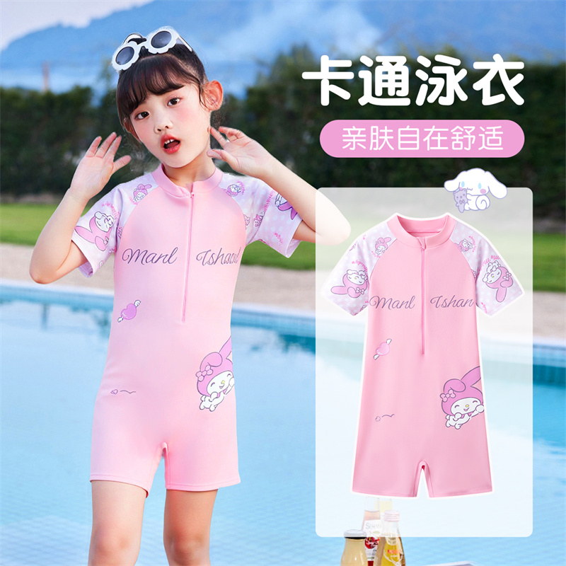 儿童游泳衣女童2025新款女孩速干
