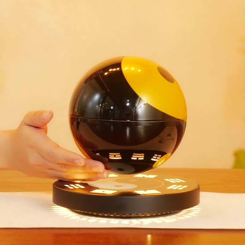 磁悬浮八卦太极球玄关摆件创意乔迁送长辈招财礼物可定制发光logo