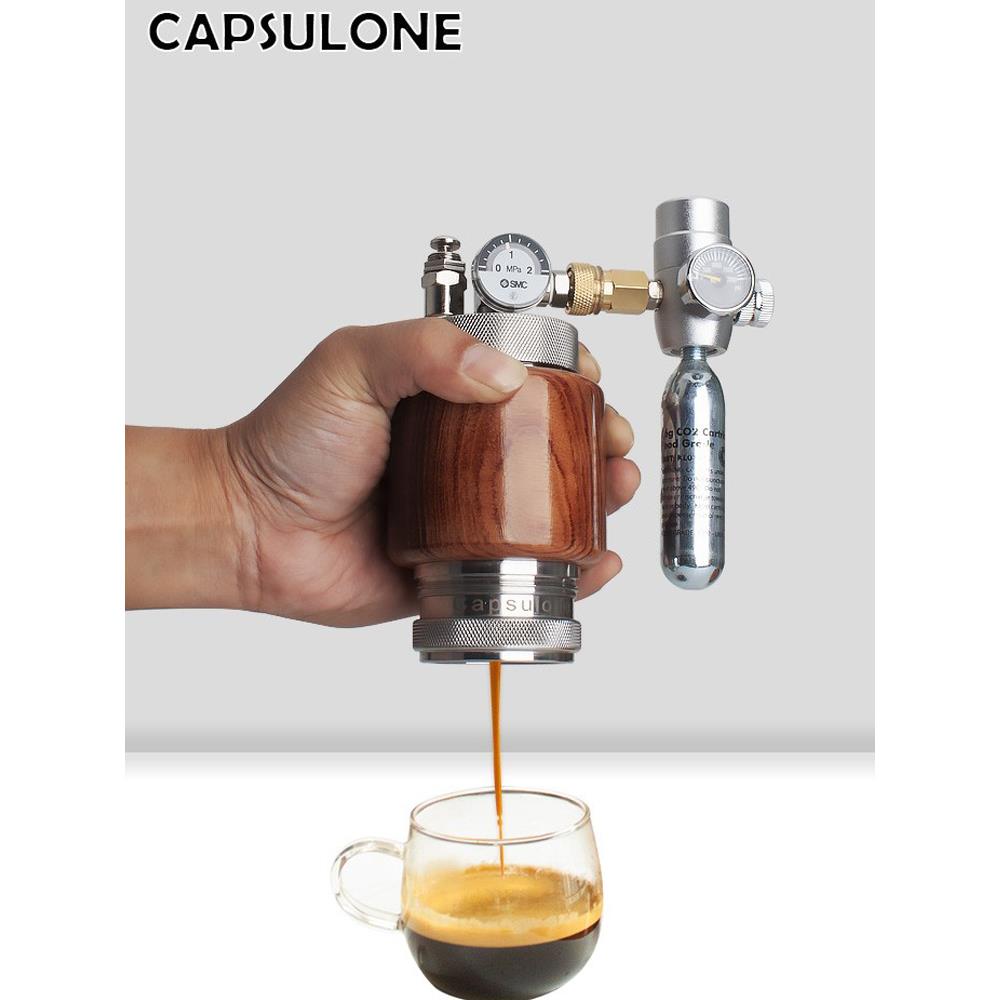 柯布capsulone气动电动不锈钢便携式手动意式浓缩咖啡机 家用户外