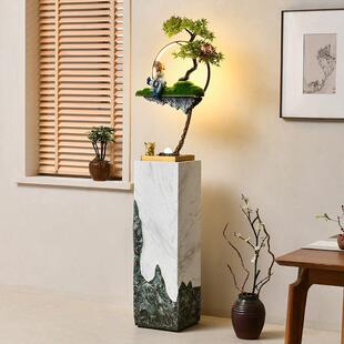 循环落地喷泉摆件乔迁礼物装 禅意玄关招财 饰开业流水水景观新中式