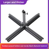 户外伞大摊位伞店斜伞广场大伞新黑钻石加厚交叉底座