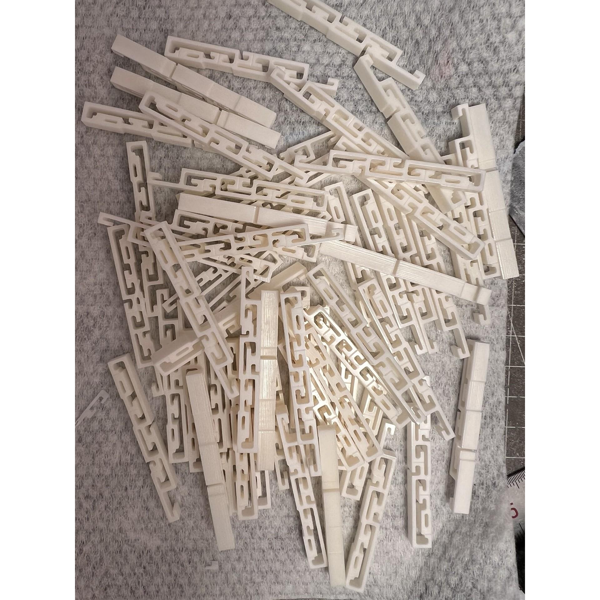 南方绣眼鸟亮板笼牛骨鸟笼配件香草回文腿花角花8件可定制尺寸