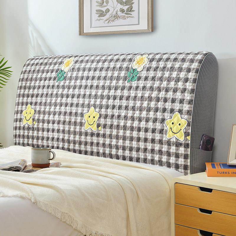 2022新款加棉夹棉床头罩套木板皮床布艺床头保护罩防尘罩套全包,居家布艺,床头罩,淘宝优惠券,粉丝福利购,淘宝优惠卷