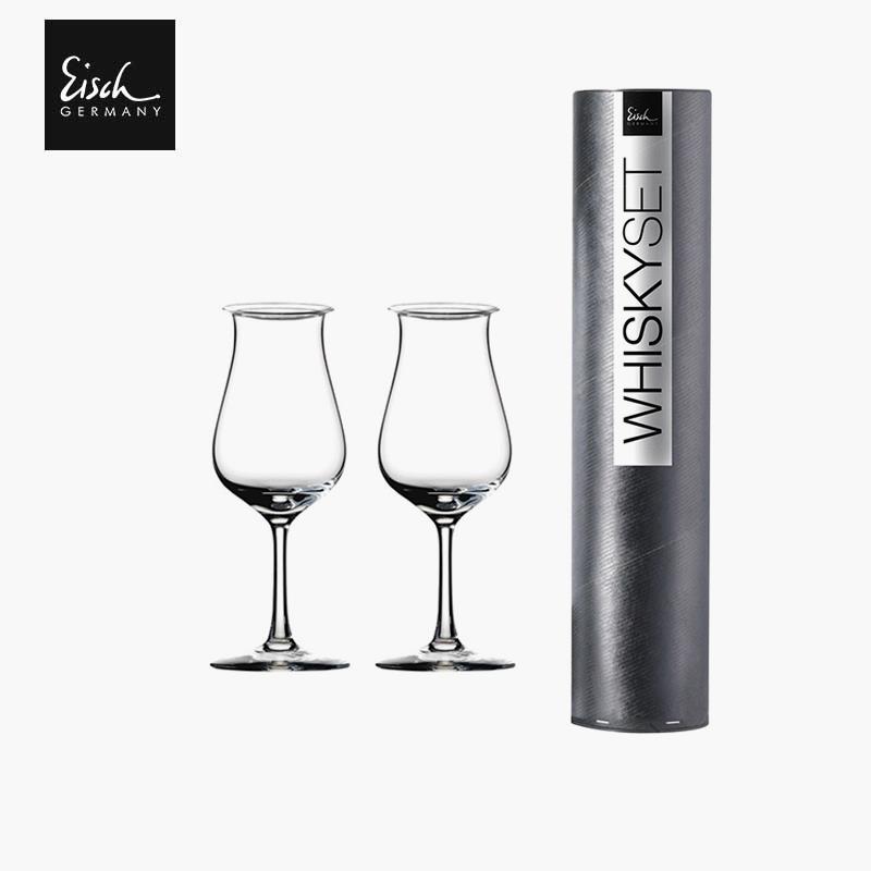 德国Eisch手工玻璃威士忌杯高脚闻香杯2只礼盒套装洋酒杯郁金香杯