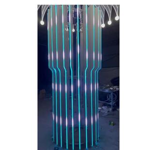 新婚庆道具婚礼堂美陈吊顶包柱灯箱酒店宴会厅舞台吊顶灯装饰布置