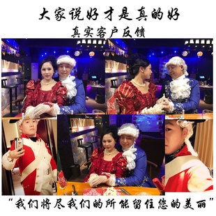 法官律师假发宫廷假发钢琴家头套男女成人儿童舞台表演道具假发