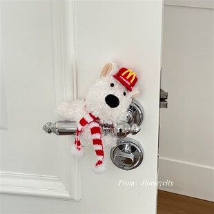 可爱西高地小狗门把手装饰挂件儿童房门可爱装饰创意玩偶高品质