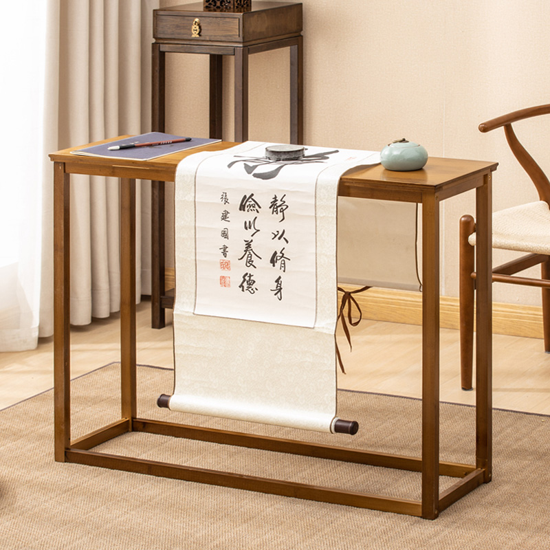 新中式玄关桌实木玄关台简约边桌墙边窄桌长条案几柜禅意供桌条案